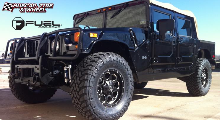 vehicle gallery/hummer h1 fuel boost d534 0X0 Matte Black & Milled wheels and rims